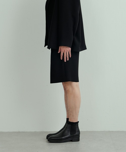 Lui's(ルイス)の「【オリジナルファブリック4×4セットアップシリーズ】 ワイドショーツ(スラックス・メンズ・ブラック/グリーン・SMALL/MEDIUM)」の11枚目の写真