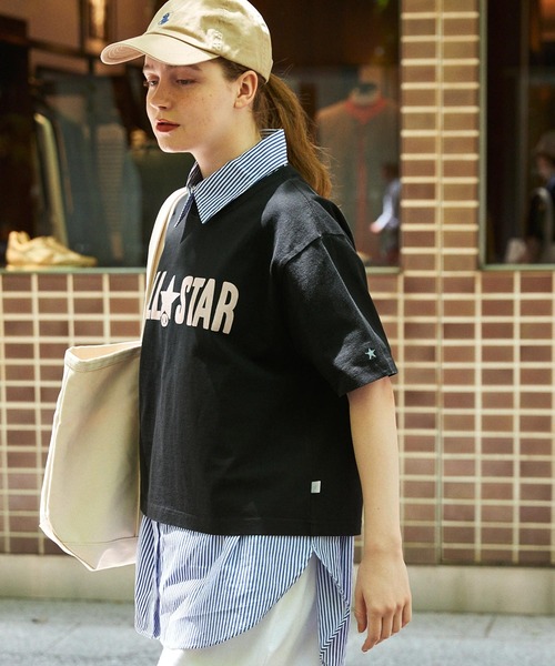 STONE *優雅なスタイルを*ラバー コンパスロゴ Tシャツ WEGOコラボ】 ラヴィ TomGirl Tシャツ | old,Tシャツ | #コンパ