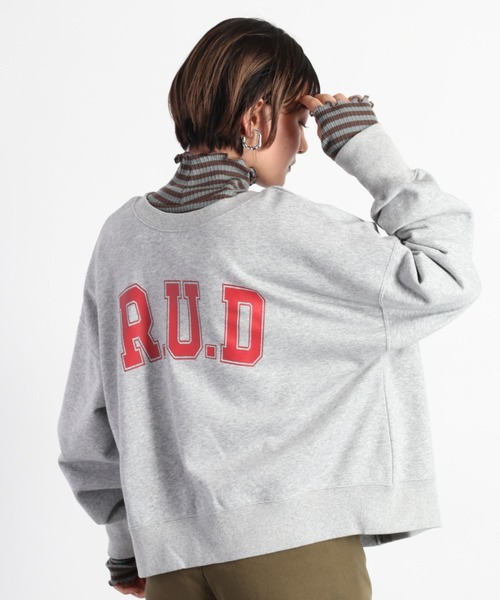 cepo(セポ)の「ロゴスウェットカーデ 2WAY(スウェット・レディース・ベージュ/ネイビー/グレー・M)」の4枚目の写真