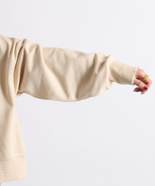 cepo(セポ)の「ロゴスウェットカーデ 2WAY(スウェット・レディース・ベージュ/ネイビー/グレー・M)」の19枚目の写真