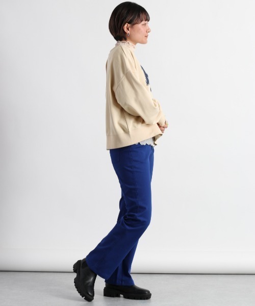 cepo(セポ)の「ロゴスウェットカーデ 2WAY(スウェット・レディース・ベージュ/ネイビー/グレー・M)」の16枚目の写真