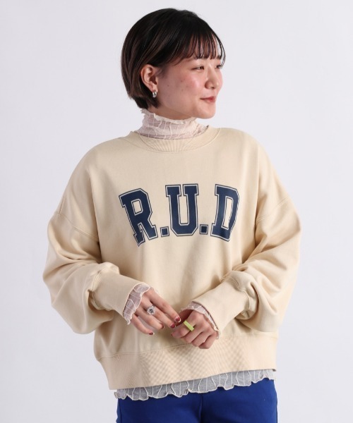 cepo(セポ)の「ロゴスウェットカーデ 2WAY(スウェット・レディース・ベージュ/ネイビー/グレー・M)」の11枚目の写真