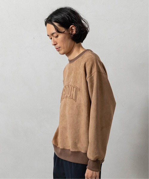 EDIFICE（エディフィス）の「【IVY LEAGUE by EDIFICE】フェイクスウェード スウェット（スウェット・メンズ・ネイビー/ブラウン/グレー・SMALL/MEDIUM/LARGE）」の13枚目の写真