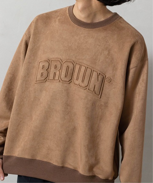 EDIFICE（エディフィス）の「【IVY LEAGUE by EDIFICE】フェイクスウェード スウェット（スウェット・メンズ・ネイビー/ブラウン/グレー・SMALL/MEDIUM/LARGE）」の14枚目の写真