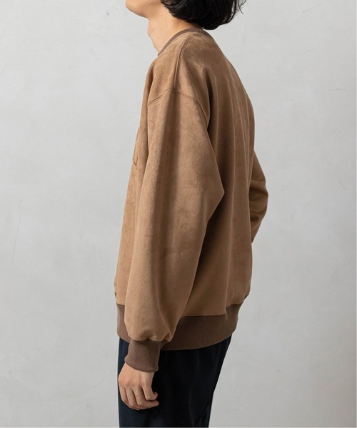 EDIFICE（エディフィス）の「【IVY LEAGUE by EDIFICE】フェイクスウェード スウェット（スウェット・メンズ・ネイビー/ブラウン/グレー・SMALL/MEDIUM/LARGE）」の15枚目の写真