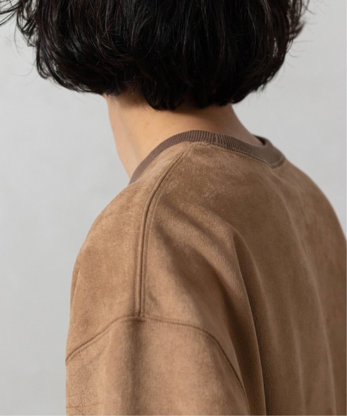 EDIFICE（エディフィス）の「【IVY LEAGUE by EDIFICE】フェイクスウェード スウェット（スウェット・メンズ・ネイビー/ブラウン/グレー・SMALL/MEDIUM/LARGE）」の16枚目の写真