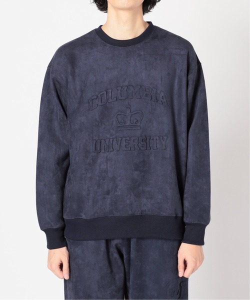 EDIFICE（エディフィス）の「【IVY LEAGUE by EDIFICE】フェイクスウェード スウェット（スウェット・メンズ・ネイビー/ブラウン/グレー・SMALL/MEDIUM/LARGE）」の17枚目の写真