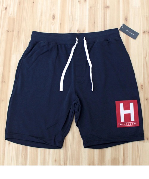 TOMMY HILFIGER（トミーヒルフィガー）の「ワンポイントロゴスウェットハーフパンツ 09T4086（その他パンツ・メンズ・ネイビー・M/L/XL/S）」の3枚目の写真