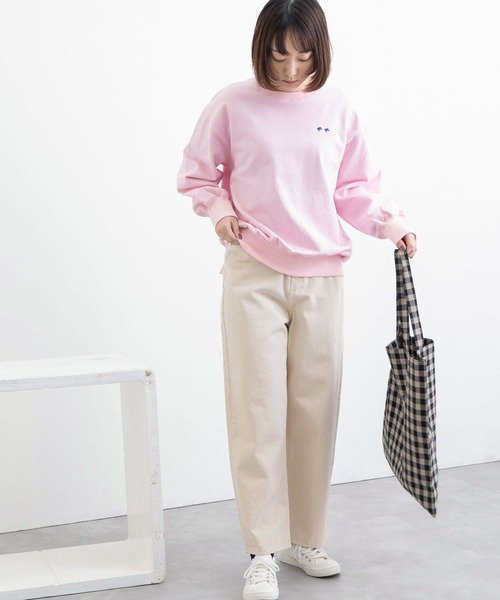 POU DOU DOU（プードゥドゥ）の「ハイウエストボーイフレンドデニムパンツ（デニムパンツ・レディース・ブラック/インディゴブルー/キナリ・3）」の18枚目の写真