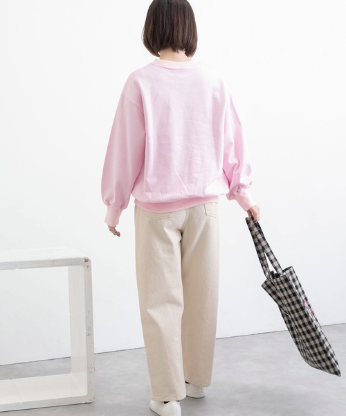 POU DOU DOU（プードゥドゥ）の「ハイウエストボーイフレンドデニムパンツ（デニムパンツ・レディース・ブラック/インディゴブルー/キナリ・3）」の5枚目の写真