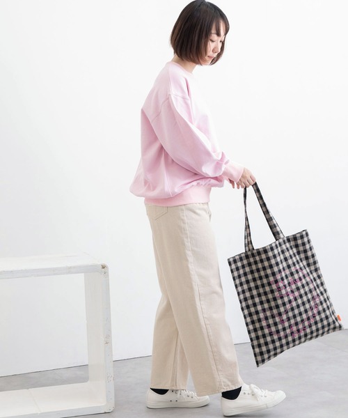 POU DOU DOU（プードゥドゥ）の「ハイウエストボーイフレンドデニムパンツ（デニムパンツ・レディース・ブラック/インディゴブルー/キナリ・3）」の15枚目の写真