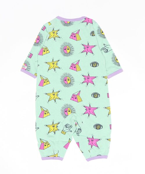 HOGAN RANCH WEAR(ホーガンランチウエア)の「ソウガラナガソデロンパース(70~80cm)(ロンパース・キッズ・オフホワイト/ミント・80/70)」の11枚目の写真