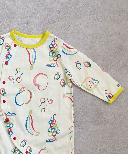 HOGAN RANCH WEAR(ホーガンランチウエア)の「ソウガラナガソデロンパース(70~80cm)(ロンパース・キッズ・オフホワイト/ミント・80/70)」の5枚目の写真