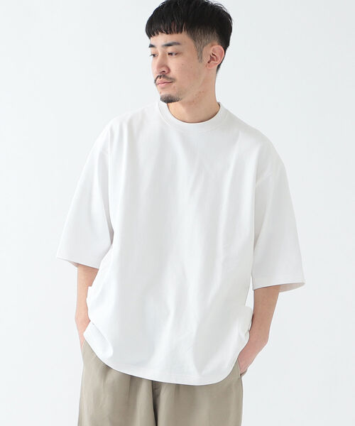 BEAMS（ビームス）の「BEAMS / サイドポケット ビッグ Tシャツ（Tシャツ/カットソー・メンズ・ホワイト/オリーブ・SMALL/MEDIUM/LARGE/X-LARGE）」の16枚目の写真