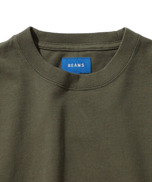 BEAMS（ビームス）の「BEAMS / サイドポケット ビッグ Tシャツ（Tシャツ/カットソー・メンズ・ホワイト/オリーブ・SMALL/MEDIUM/LARGE/X-LARGE）」の22枚目の写真