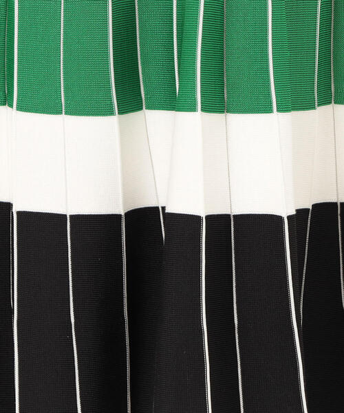 TOMORROWLAND （トゥモローランド）の「ボーダープリーツ ミディスカート（スカート・レディース・ホワイト系その他・36/32）」の6枚目の写真