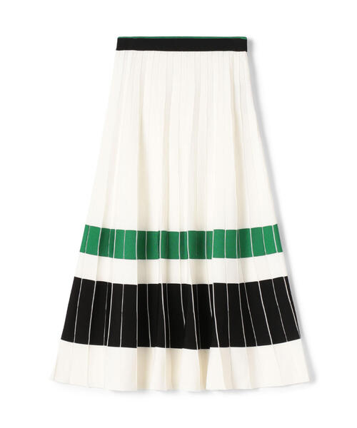 TOMORROWLAND （トゥモローランド）の「ボーダープリーツ ミディスカート（スカート・レディース・ホワイト系その他・36/32）」の10枚目の写真