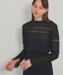 PUBLIC TOKYO | 【セットアップ対応】ブロッキングシアーニット(ニット/セーター)