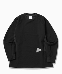 and wander | and wander/アンドワンダー　hybrid base layer long sleeve shirt ハイブリッドベースレイヤーロングスリーブシャツ 5742164051(Tシャツ/カットソー)