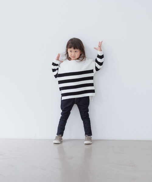 LOWRYS FARM（ローリーズファーム）の「デニムストレッチパンツ＊　261908（デニムパンツ・キッズ・ネイビー/ブルー・110cm/120cm/130cm/140cm/150cm）」の15枚目の写真