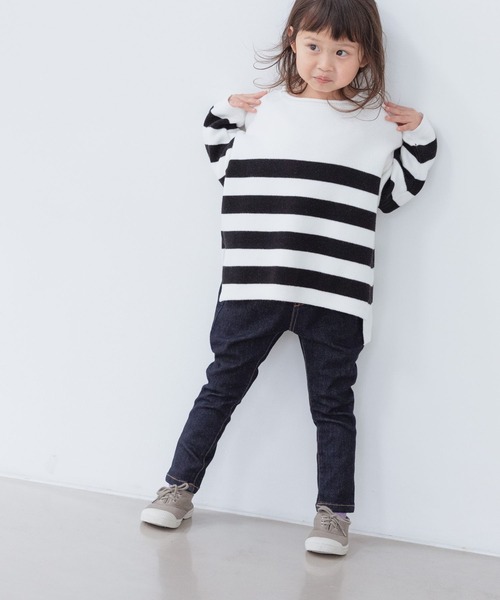 LOWRYS FARM（ローリーズファーム）の「デニムストレッチパンツ＊　261908（デニムパンツ・キッズ・ネイビー/ブルー・110cm/120cm/130cm/140cm/150cm）」の16枚目の写真