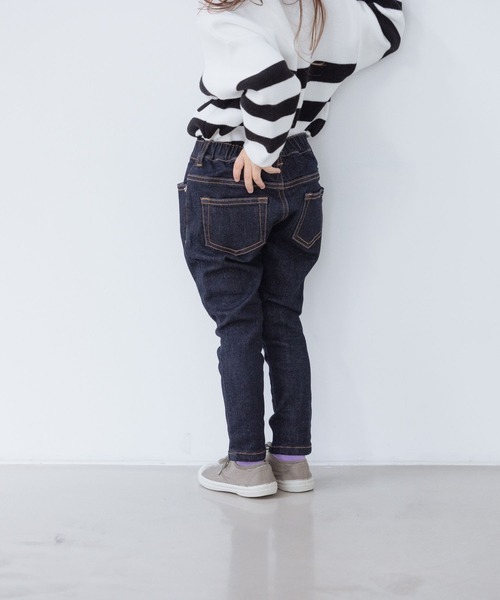 LOWRYS FARM（ローリーズファーム）の「デニムストレッチパンツ＊　261908（デニムパンツ・キッズ・ネイビー/ブルー・110cm/120cm/130cm/140cm/150cm）」の12枚目の写真