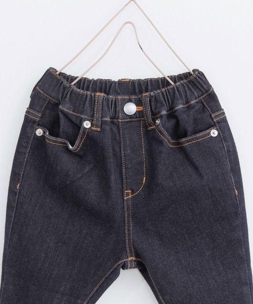 LOWRYS FARM（ローリーズファーム）の「デニムストレッチパンツ＊　261908（デニムパンツ・キッズ・ネイビー/ブルー・110cm/120cm/130cm/140cm/150cm）」の4枚目の写真