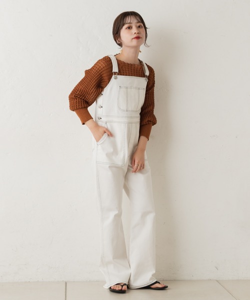 Kastane（カスタネ）の「【カタログ掲載アイテム】シアージャガードニット（ニット/セーター・レディース・グリーン/アイボリー/キャメル/ブラック・FREE）」の7枚目の写真