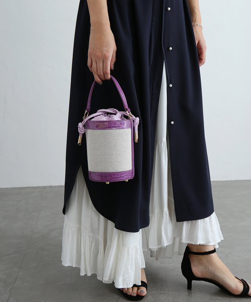 La TOTALITE(ラトータリテ)の「【CHRISTIAN VILLA /クリスチャンヴィラ】コンビ 2WAY BAG◆(ショルダーバッグ・レディース・ブラック/ベージュ/パープル・FREE)」の16枚目の写真