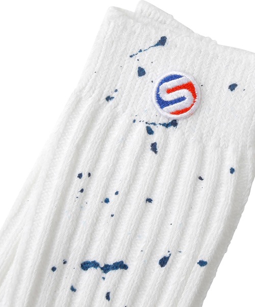 SILAS（サイラス）の「SPUTTERING SOCKS　サイラススパッタリングソックス（ソックス/靴下・メンズ・ホワイト/ブラック/オリーブ・ONE SIZE）」の11枚目の写真