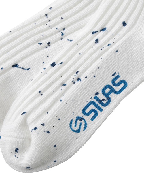 SILAS（サイラス）の「SPUTTERING SOCKS　サイラススパッタリングソックス（ソックス/靴下・メンズ・ホワイト/ブラック/オリーブ・ONE SIZE）」の5枚目の写真