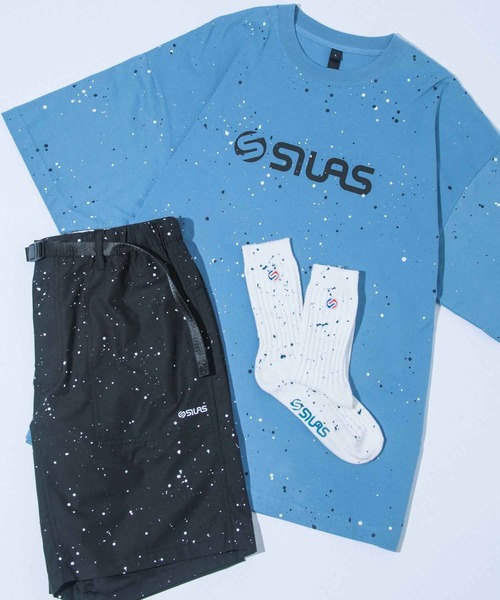 SILAS（サイラス）の「SPUTTERING SOCKS　サイラススパッタリングソックス（ソックス/靴下・メンズ・ホワイト/ブラック/オリーブ・ONE SIZE）」の14枚目の写真