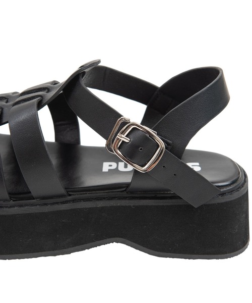 PUNYUS(プニュズ)の「グルカサンダル(サンダル・レディース・ブラック・1/2/3/4)」の10枚目の写真