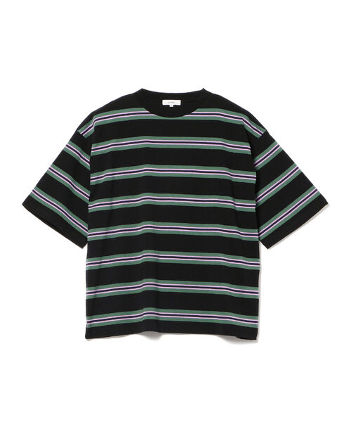 BeAMS DOT（ビームスドット）の「【WEB限定】BeAMS DOT / マルチボーダーTシャツ（Tシャツ/カットソー・メンズ・ブラック/ベージュ・LARGE/MEDIUM）」の9枚目の写真
