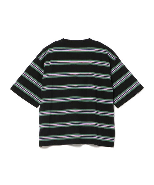 BeAMS DOT（ビームスドット）の「【WEB限定】BeAMS DOT / マルチボーダーTシャツ（Tシャツ/カットソー・メンズ・ブラック/ベージュ・LARGE/MEDIUM）」の10枚目の写真