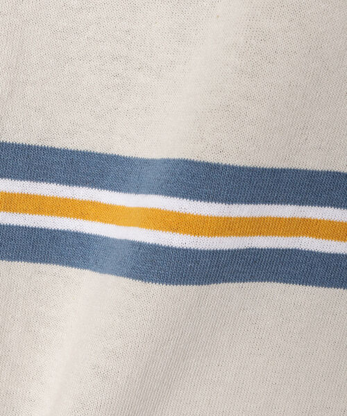 BeAMS DOT（ビームスドット）の「【WEB限定】BeAMS DOT / マルチボーダーTシャツ（Tシャツ/カットソー・メンズ・ブラック/ベージュ・LARGE/MEDIUM）」の15枚目の写真