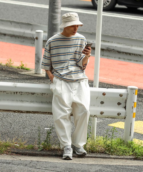 BeAMS DOT（ビームスドット）の「【WEB限定】BeAMS DOT / マルチボーダーTシャツ（Tシャツ/カットソー・メンズ・ブラック/ベージュ・LARGE/MEDIUM）」の21枚目の写真