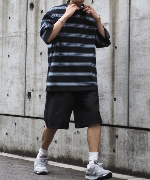 BeAMS DOT（ビームスドット）の「【WEB限定】BeAMS DOT / マルチボーダーTシャツ（Tシャツ/カットソー・メンズ・ブラック/ベージュ・LARGE/MEDIUM）」の18枚目の写真