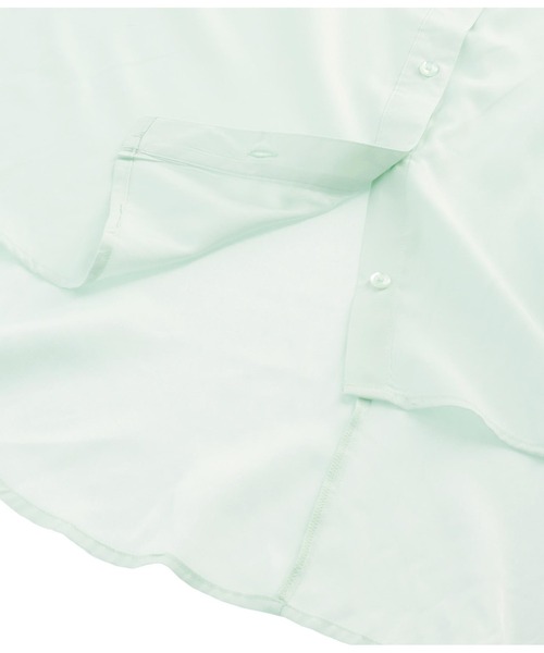 CHILLE(チル)の「バックフリルブラウス(シャツ/ブラウス・レディース・ホワイト/グリーン・FREE)」の16枚目の写真