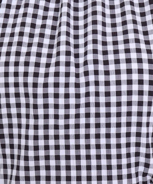 SHOO・LA・RUE(シューラルー)の「◆バックリボンギンガムチェックブラウス(シャツ/ブラウス・レディース・ブラック系1/ベージュ系1/ブルー系1・00)」の11枚目の写真
