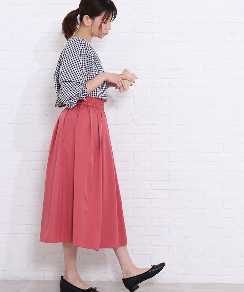 SHOO・LA・RUE(シューラルー)の「◆バックリボンギンガムチェックブラウス(シャツ/ブラウス・レディース・ブラック系1/ベージュ系1/ブルー系1・00)」の13枚目の写真