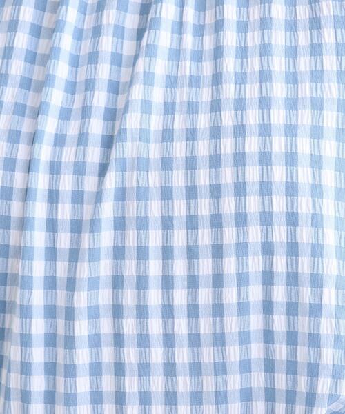 SHOO・LA・RUE(シューラルー)の「◆バックリボンギンガムチェックブラウス(シャツ/ブラウス・レディース・ブラック系1/ベージュ系1/ブルー系1・00)」の15枚目の写真