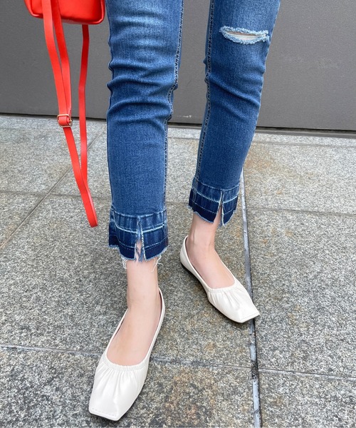 StyleSea(スタイルシー)の「カットアウトデザインデニム(デニムパンツ・レディース・ブルー・24inch/26inch/23inch/27inch)」の18枚目の写真