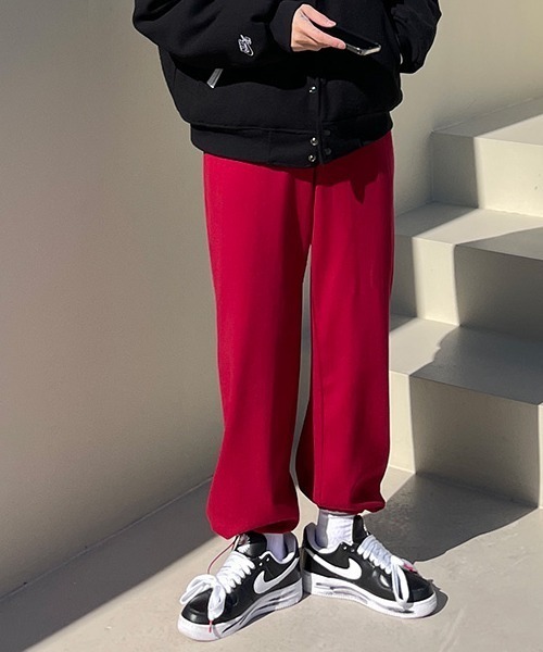 ASCLO（エジュクロ）の「ASCLO  Herringbone 2way Pants（スウェットパンツ・メンズ・ブラック/レッド/グリーン・FREE）」の12枚目の写真