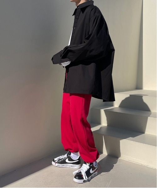 ASCLO（エジュクロ）の「ASCLO  Herringbone 2way Pants（スウェットパンツ・メンズ・ブラック/レッド/グリーン・FREE）」の20枚目の写真