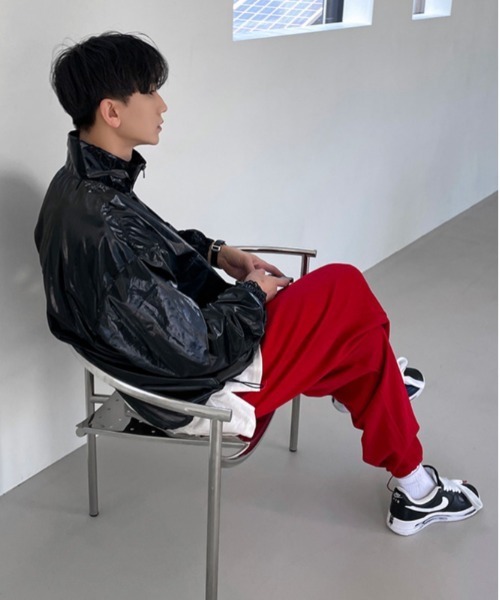 ASCLO（エジュクロ）の「ASCLO  Herringbone 2way Pants（スウェットパンツ・メンズ・ブラック/レッド/グリーン・FREE）」の13枚目の写真