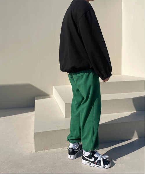 ASCLO（エジュクロ）の「ASCLO  Herringbone 2way Pants（スウェットパンツ・メンズ・ブラック/レッド/グリーン・FREE）」の4枚目の写真