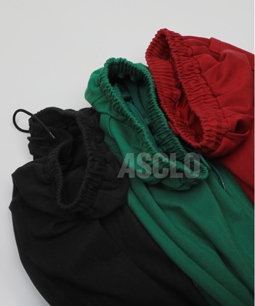 ASCLO（エジュクロ）の「ASCLO  Herringbone 2way Pants（スウェットパンツ・メンズ・ブラック/レッド/グリーン・FREE）」の6枚目の写真