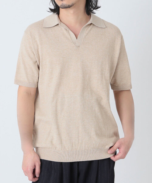 【BERLUTI】コットンシルク ジップアップ ポロシャツ コットン シルク ジップ ポロ | ベルルッティ JP