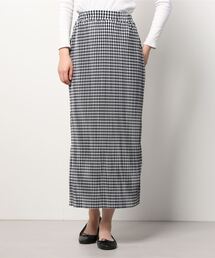 Per sist ence/パーシエンス　ギンガムチェック楊柳プリーツスカート